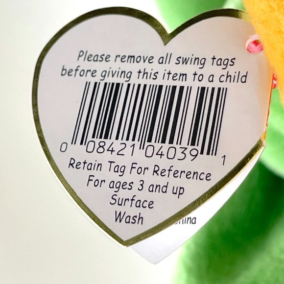 1997 Retired SMOOCHY Frog Ty Beanie Baby - Picture 13 of 15